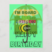 Carte Postale En gros, vous me manquez : Texte inspirant (Devant)