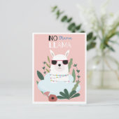 Carte postale en lama (Debout devant)