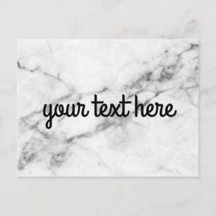 Carte postale en marbre personnalisée