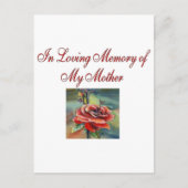 Carte Postale En mémoire d'amour de ma mère (Devant)