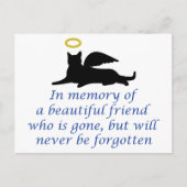 Carte Postale En mémoire de (Devant)