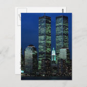Carte Postale En mémoire En mémoire des tours jumelles WTC NYC (Devant / Derrière)