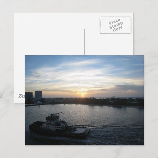 Carte Postale En mer (Devant / Derrière)