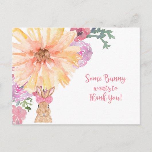 Carte Postale en Merci - Anniversaire ou Pâques (Devant)