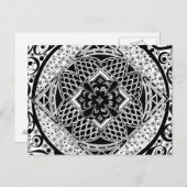 Carte Postale en noir et blanc (Devant / Derrière)