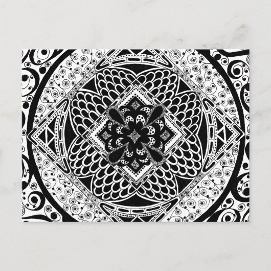 Carte Postale en noir et blanc (Devant)