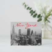 Carte postale en nuits New York (Debout devant)