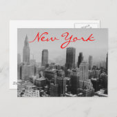 Carte postale en nuits New York (Devant / Derrière)