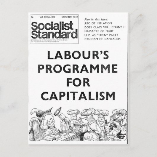 Carte Postale En octobre 1972 standard socialiste (Devant)