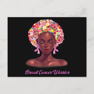 Carte Postale En Octobre Nous Portons Rose Black Femme Cancer Du