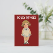 CARTE POSTALE EN PAPIER DE DOLLY DINGLE (Debout devant)