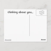 Carte Postale En pensant à toi... (Dos)