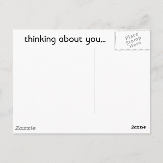 Carte Postale En pensant à toi... (Dos)