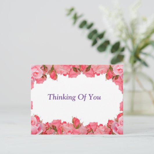 Carte Postale En pensant à vous (Debout devant)