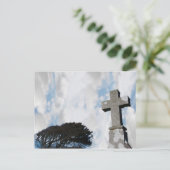 carte postale en pierre céleste (Debout devant)