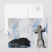 carte postale en pierre céleste (Devant / Derrière)