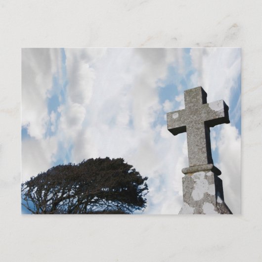 carte postale en pierre céleste (Devant)