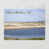 Carte postale en pierre de point de port (Devant)