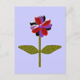 Carte postale en plastique brillant
