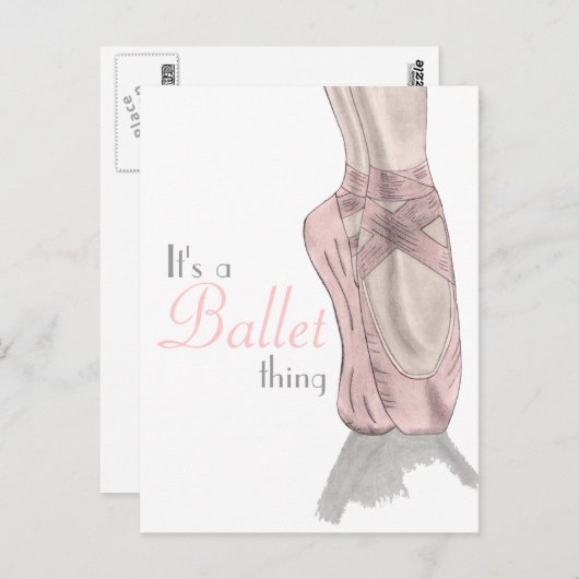 Carte postale En pointe (Devant / Derrière)