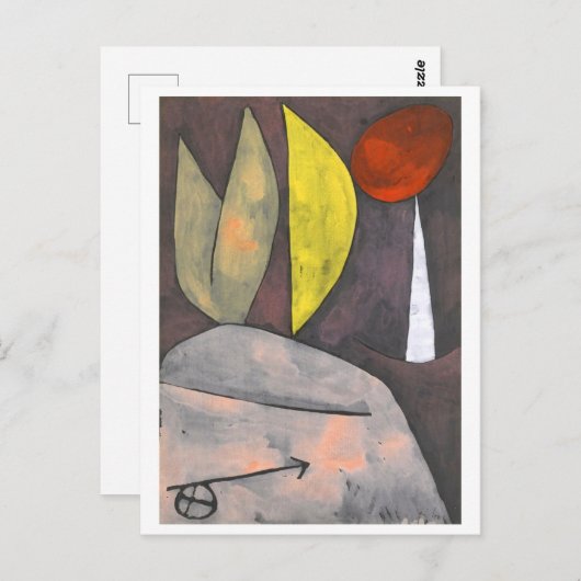 Carte Postale En position par Paul Klee (Devant / Derrière)