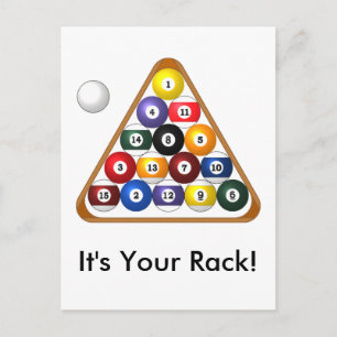 Carte postale en rack à 8 billes