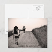 Carte Postale En recherche, Camino de Santiago (Devant / Derrière)
