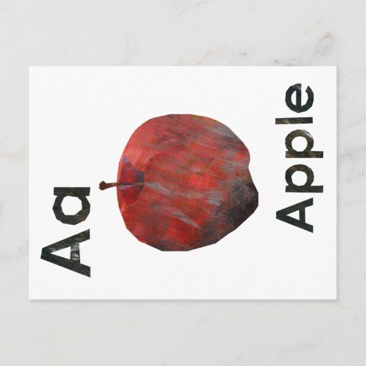Carte Postale En - Rouge pomme (Devant)