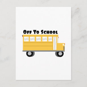 Carte Postale En route pour l'école