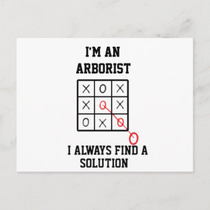 Carte Postale En tant qu'arboriste, je trouve toujours une solut