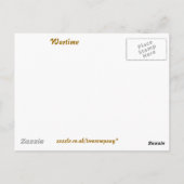 CARTE POSTALE EN TEMPS DE GUERRE (Dos)