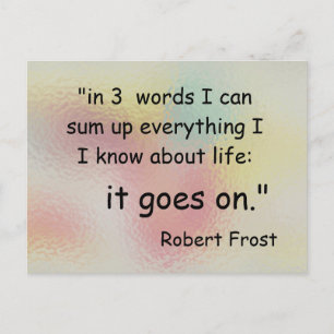 Carte Postale en trois mots