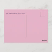 Carte Postale EN VENTE ! Marine Blue Rosegold Enregistrer la dat (Dos)