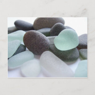 Carte postale en verre de mer - verre de mer écoss