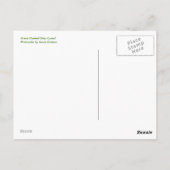 Carte postale en verre vert (Dos)