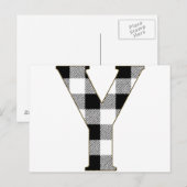 Carte Postale en vichy vérifier Y (Devant / Derrière)