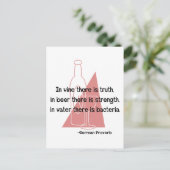 Carte Postale En Vino Veritas -retro (Debout devant)