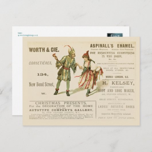 Carte Postale Enamel d'Aspinall (Devant / Derrière)