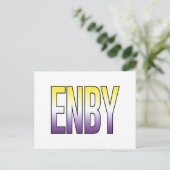 Carte Postale ENBY - Non binaire (Debout devant)