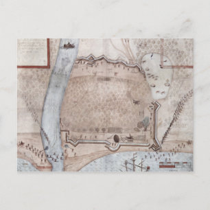 Carte Postale Encampement fortifié, Porto Rico