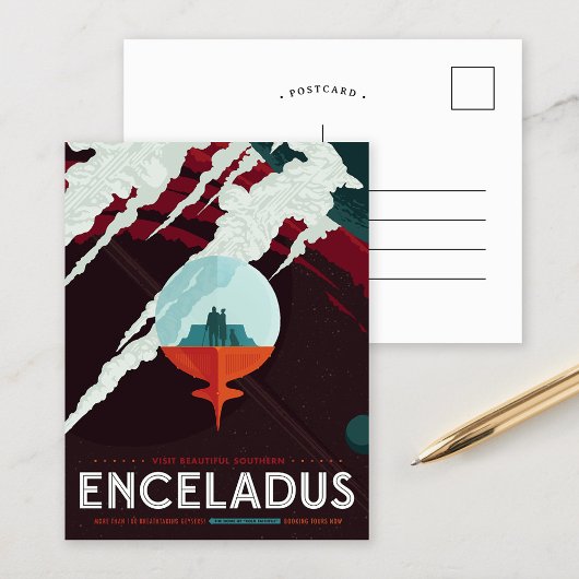 Carte Postale Encelade | Visions de l'avenir de la NASA