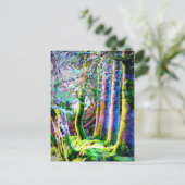 Carte postale Enchanted Forest Abstrait Art (Debout devant)