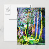 Carte postale Enchanted Forest Abstrait Art (Devant / Derrière)