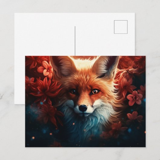 Carte postale Enchanted Whispers of the Fox (Devant / Derrière)