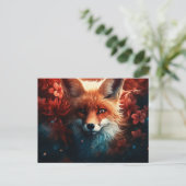 Carte postale Enchanted Whispers of the Fox (Debout devant)