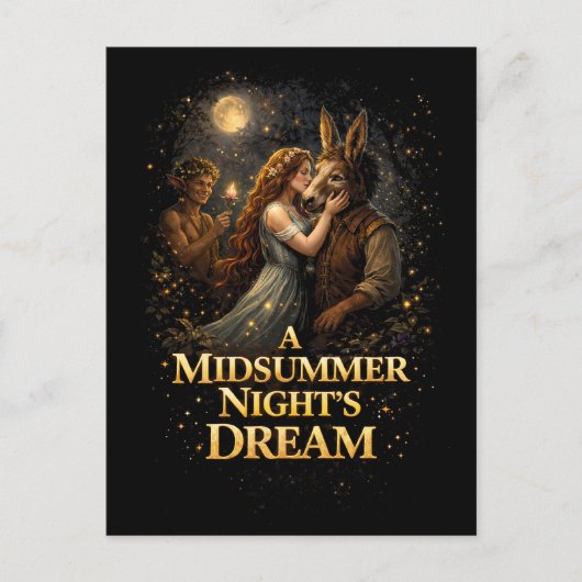 Carte Postale Enchantement au clair de lune (Devant)