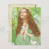 Carte Postale Enchantement (nymphe) (Devant / Derrière)