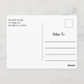 Carte Postale Enchanter White Husky Dog dans la neige (Dos)