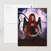 Carte Postale Enchanteuse sombre (Devant / Derrière)