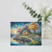 Carte Postale Enchanting cot by Moonlit Stream (Debout devant)